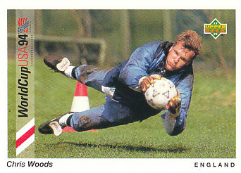 Chris Woods England Upper Deck World Cup 1994 Preview Eng/Ger #25